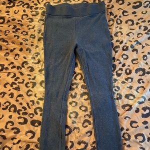 Heather Grey Ribbed Legging